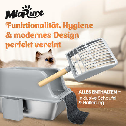 Katzentoilette Edelstahl XXL