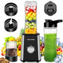 Kitcanis 3-in-1 Standmixer BL05E, 800 W Smoothie Maker mit Mahlbecher