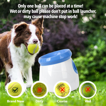 Pet Prime Automatischer Ballwerfer für kleine Hunde - Mini Weiss