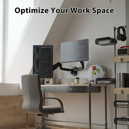 BONTEC Dual Monitor Wandhalterung – Für 13-32 Zoll Bildschirme