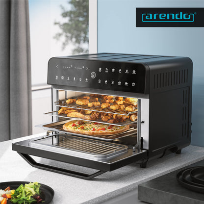 Arendo Heissluftfritteuse Multifunktionsofen – 25L Edelstahl