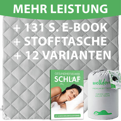 Welldora OPTICLIMA Allergiker Bettdecke 135x200 cm Ganzjahresdecke