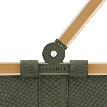 reisenthel carrybag XS Einkaufskorb frame gold forest mit Innentasche