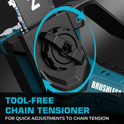 Makita-kompatible Akku Kettensäge bürstenlos 8 Zoll – Werkzeug