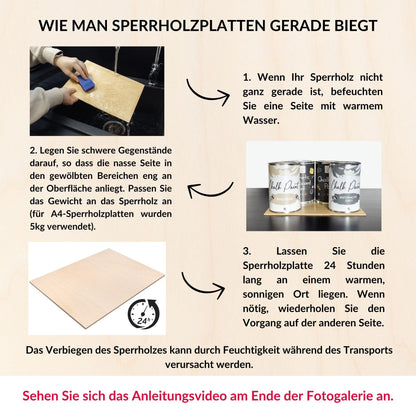 Creative Deco 30x A3 Birkensperrholzplatte 3mm Holzzuschnitte