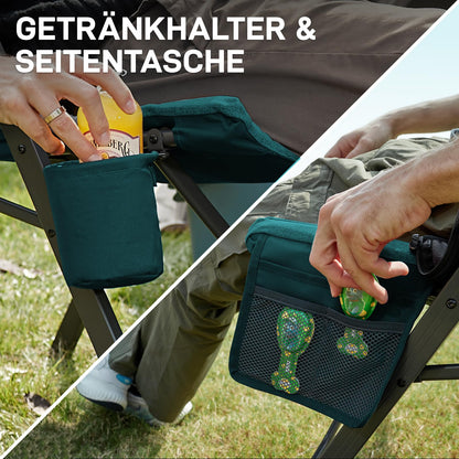 EVER ADVANCED Campingstuhl faltbar, 4-fach verstellbar, bis 150 kg