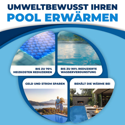 KESSER® Pool Solarfolie Poolabdeckung - 400µm rund 549cm Heizung