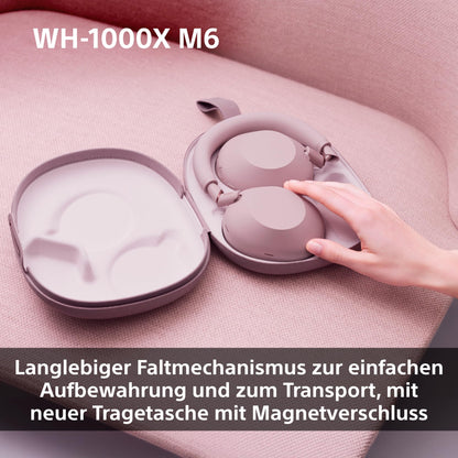 Sony WH-1000XM6 kabellose Noise-Cancelling-Kopfhörer Sand Pink