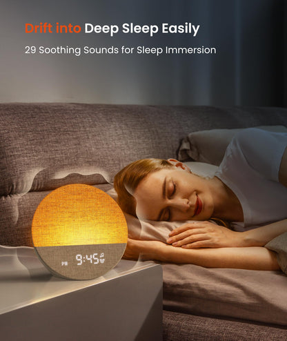 Dreamegg Sunrise 1 Tageslichtwecker mit White Noise und Nachtlicht