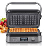 Doppelwaffeleisen Belgische Waffeln – LCD Display 1600W
