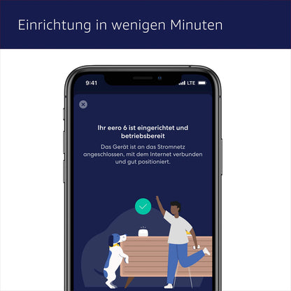 Amazon eero 6 Wi-Fi 6 Mesh-WLAN-Router – Einzelpack