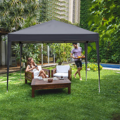 TactFire Faltpavillon 3x3 m wasserdicht mit 4 Seitenteilen, grau