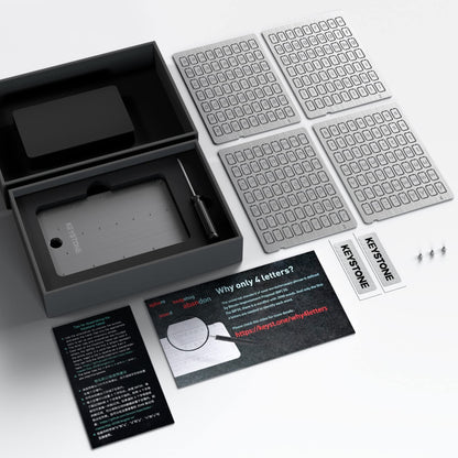 KEYSTONE Tablet Plus Crypto Seed Storage – Metall Wallet 24 Wörter