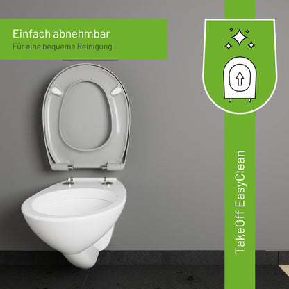 LUVETT® C100 WC-Sitz mit Absenkautomatik - Manhattan Grau