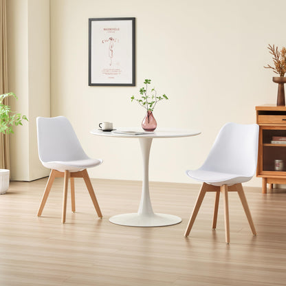 Deuline Oslo Esszimmer Polsterstuhl - 4er-Set Weiss 521249