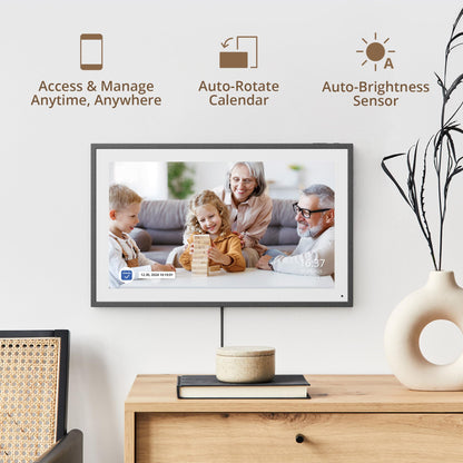 Dragon Touch 15.6 Zoll Elektronischer Wandkalender – Schwarz