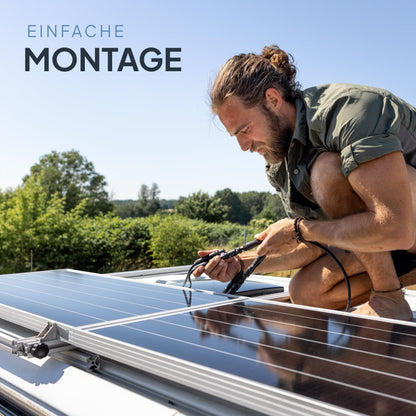 SEPO-Leitungen Solarkabel Verlängerung mit MC4-Steckern, 2er-Set