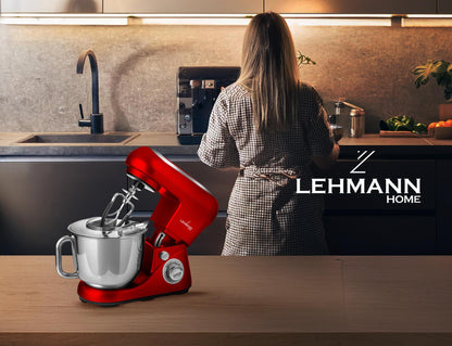 Lehmann Planetarische Küchenmaschine 2200W 5L – Rot