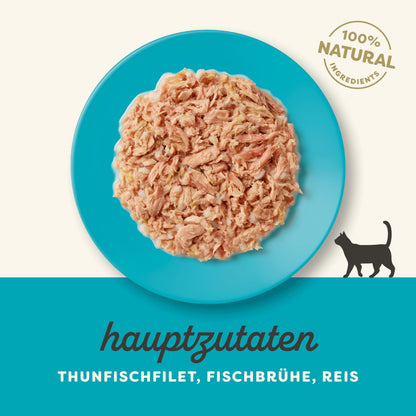Applaws Katzennassfutter Thunfischfilet in Brühe, 24 x 156 g