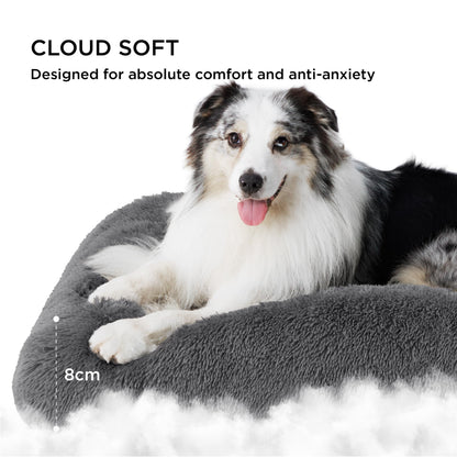 BEDSURE Hundebett grosse Hunde, waschbar, Dunkelgrau, 119x74x8 cm