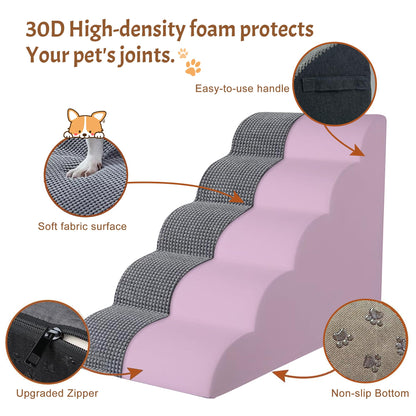 Trhillsbrad Hundetreppe Breit 5 Stufen 62cm – für kleine Hunde