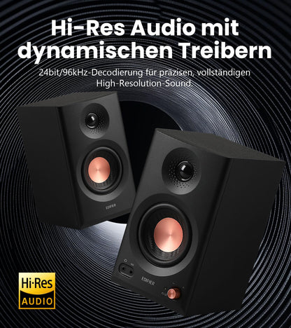 Edifier MR3 Kompakte Studio-Lautsprecher Bluetooth - Schwarz
