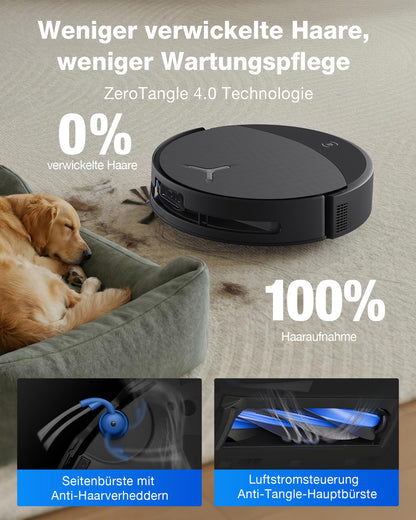 ECOVACS DEEBOT T90 PRO Omni Saugroboter mit Wischfunktion, Schwarz