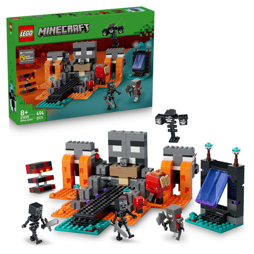 LEGO Minecraft Duell mit dem Wither, Bauset 21590 ab 8 Jahren – Wither-Figur und Nether-Portal