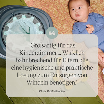 Tommee Tippee Twist & Click Windeleimer, Weiss, 6 Nachfüllkassetten