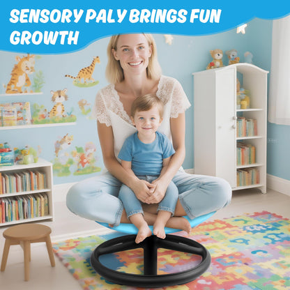 LGMCF Sensorik Drehstuhl für Kinder, 360° Balance Drehhocker mit Griff