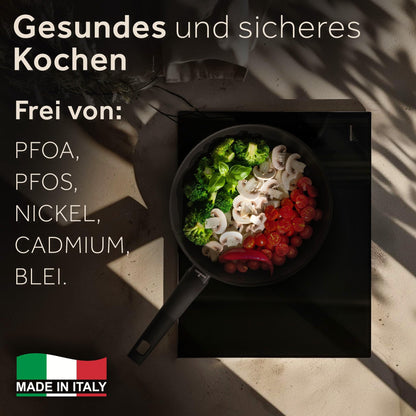 ZWIEGER TITAN Schmorpfanne mit Deckel – 28cm Induktion