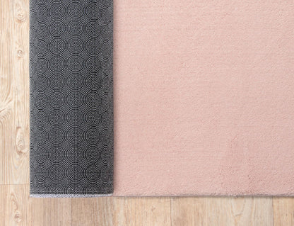 the carpet Relax Kurzflor Teppich Felloptik Blush 140 x 200 cm