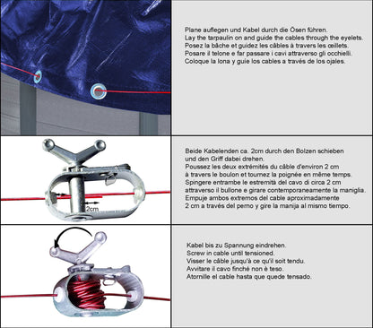 QUICK STAR Poolabdeckung Rund Ø 610 cm - Solar, Blau