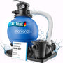 Monzana Sandfilteranlage SF159 Poolfilter 15.900 l/h 600 W mit 7-Wege-Ventil und Druckanzeige