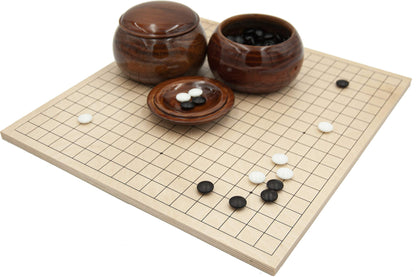 Hebsacker Verlag Go-Set Standard - Holzbrett, Glassteine, Holzdosen