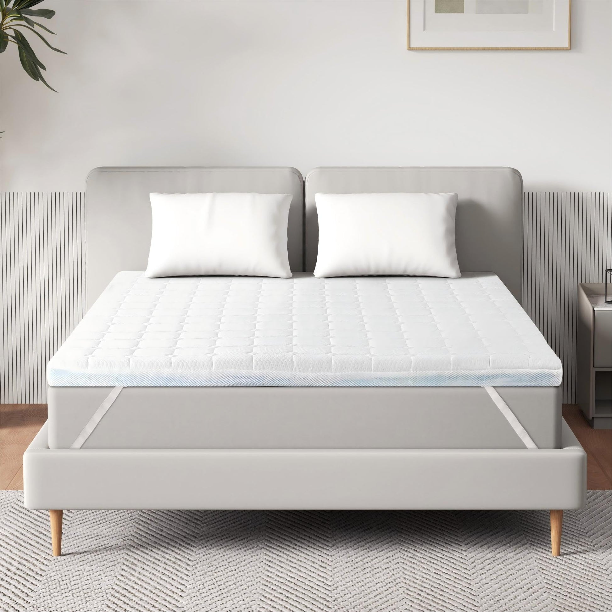 EGO HOME Matratzentopper Schaumstoff - 7 Zonen 160x200cm Öko-TEX: Rechteckige Schaumstoffauflage für punktelastische Druckentlastung auf Matratzen.