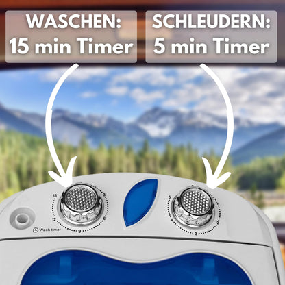 Steinborg Mini Waschmaschine mit Schleuder Reisewaschmaschine 3 KG
