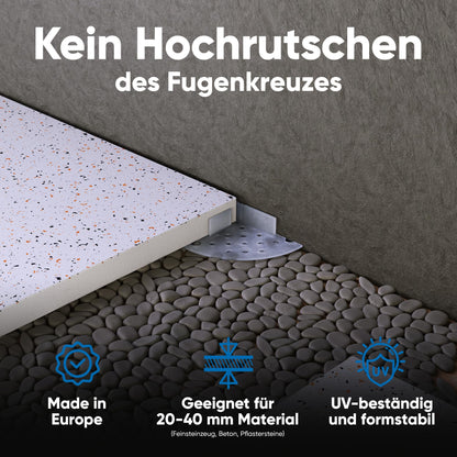 BH Bauhandel24 Fugenkreuze 3 mm für Terrassenplatten, 100 Stück