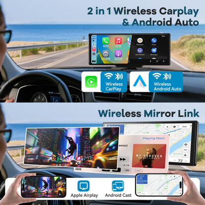 Buddy Display 10.26 Zoll Carplay Android Auto Display 4K Dashcam