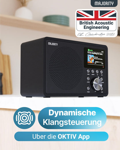 MAJORITY Touro Digitalradio Internetradio WLAN DAB+ Bluetooth