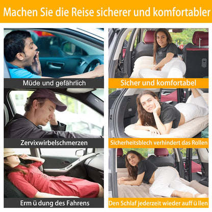 KMZ Automatratze für Rückbank & Kofferraum – Beige/Kaffee