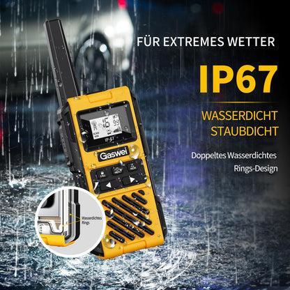 Gaswei G1pro Walkie-Talkie Set, 16 Kanäle, IP67 wasserdicht, 2 Stück