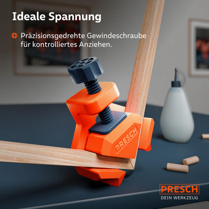 PRESCH Winkelspanner 8 Stk. Eckspanner 25 kg Spannkraft bis 26 mm