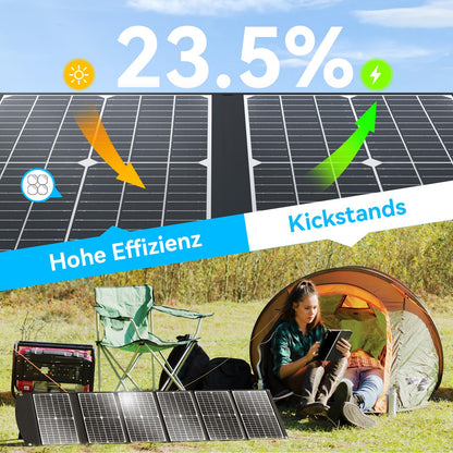 Ecosonique 100W Tragbares Falt-Solarpanel Schnellladegerät