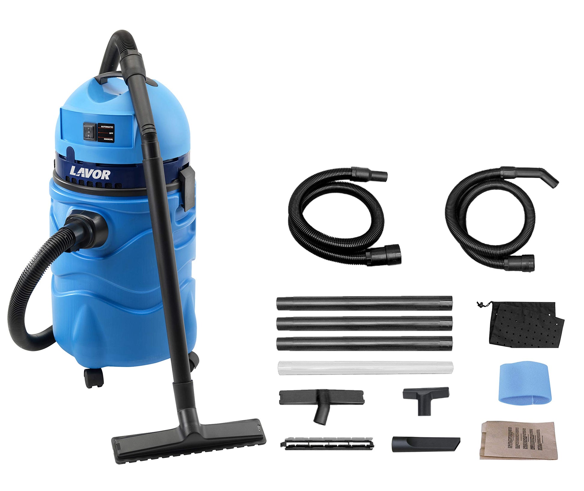 LAVOR SWIMMY Pool-Staubsauger – Universell für Pools. Blau-graues Reinigungsgerät mit Saugdüse zur effizienten Poolreinigung.