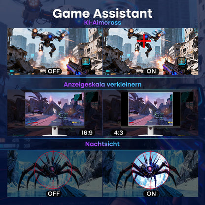 Amzfast AMZG27F6Q 27 Zoll Gaming Monitor QHD 200Hz Fast IPS
