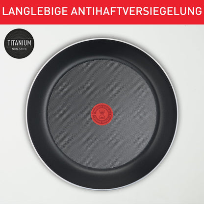 Tefal Ingenio Easy On Pfannenset 3-tlg., 24/28 cm, abnehmbarer Griff