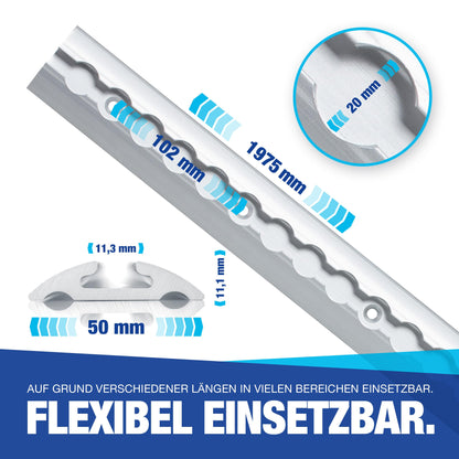 NTG Airlineschiene halbrund Ladungssicherung Set - 1975mm TÜV