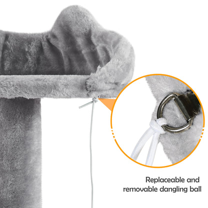 Yaheetech Kratzbaum für Katzen 145 cm - Hellgrau