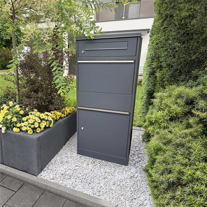 Metzler Bispo Paketbriefkasten XXL - Anthrazitgrau matt